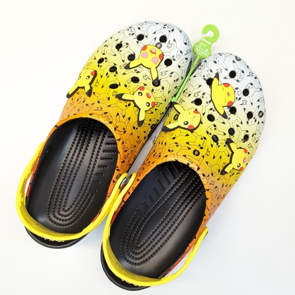 Crocs Pokemon Jibbitzs Pikachu Classic Clog Slip-On Flip Flops Slides Men\'s 12 main image 5